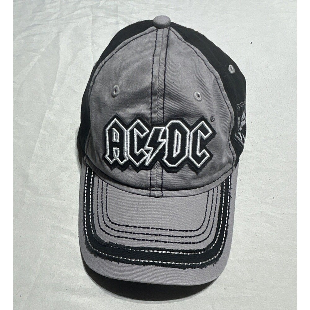 AC/DC For Those About to Rock Baseball Cap Grey Black Strapback Hat H3 Headwear